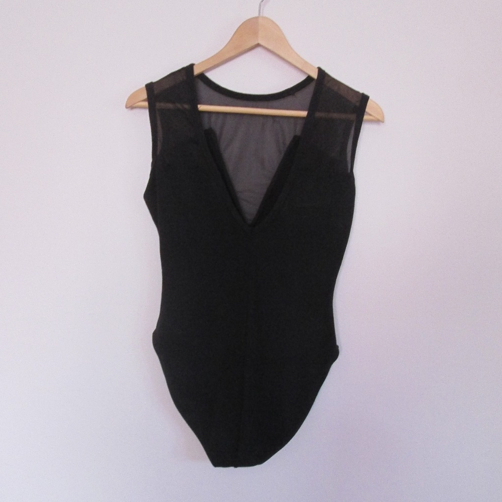 SHEER TOP BODYSUIT – M - NWOT - Picture 2 of 8